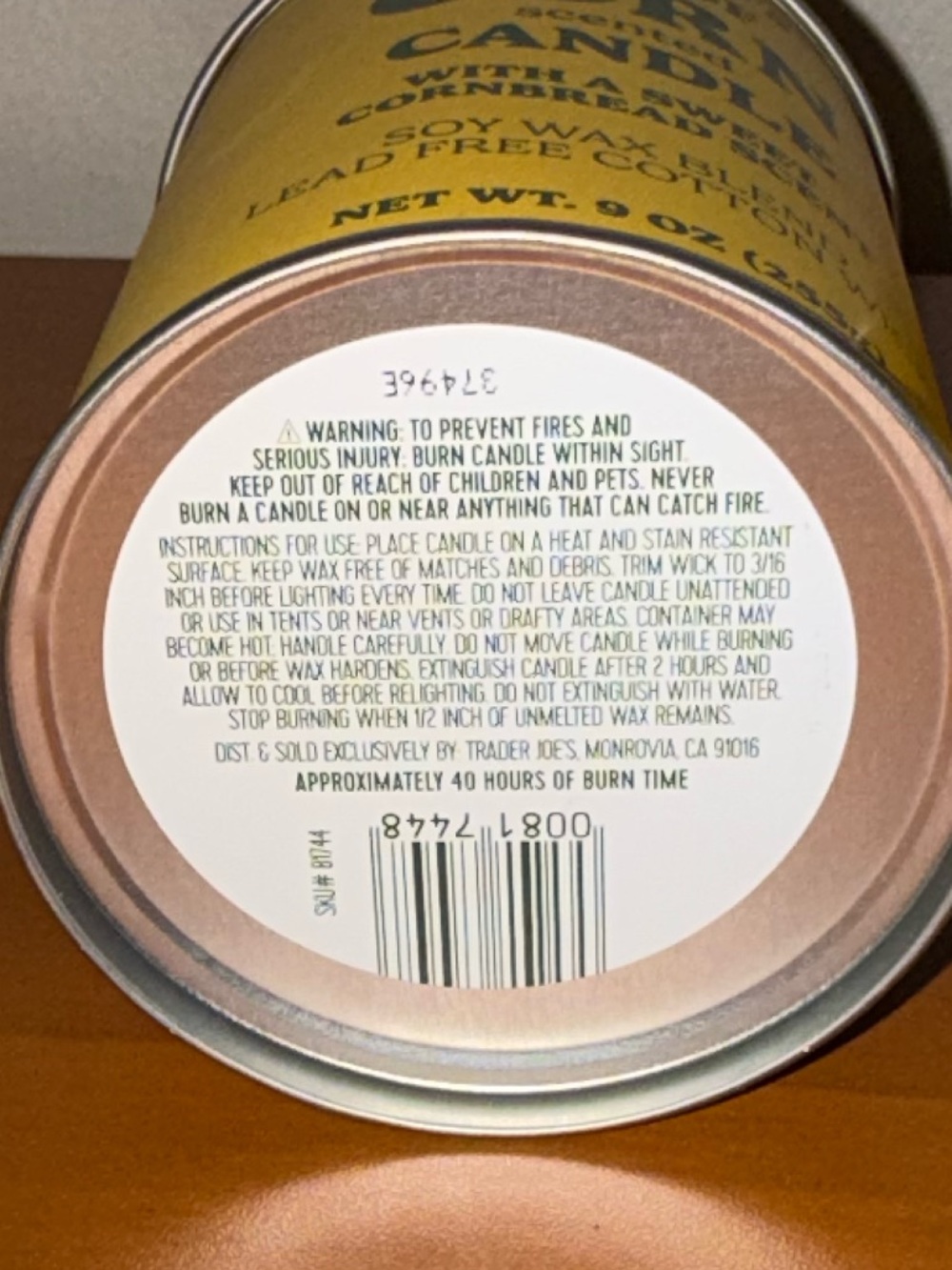 Pair of Trader Joe’s Can of Corn Candles (2) - Picture 13 of 14